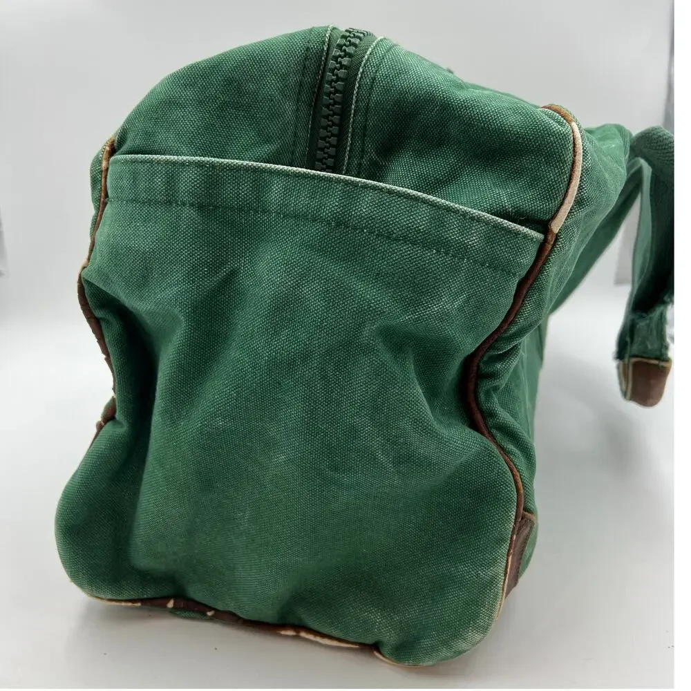 Vintage J.Crew Green Canvas Duffle Bag